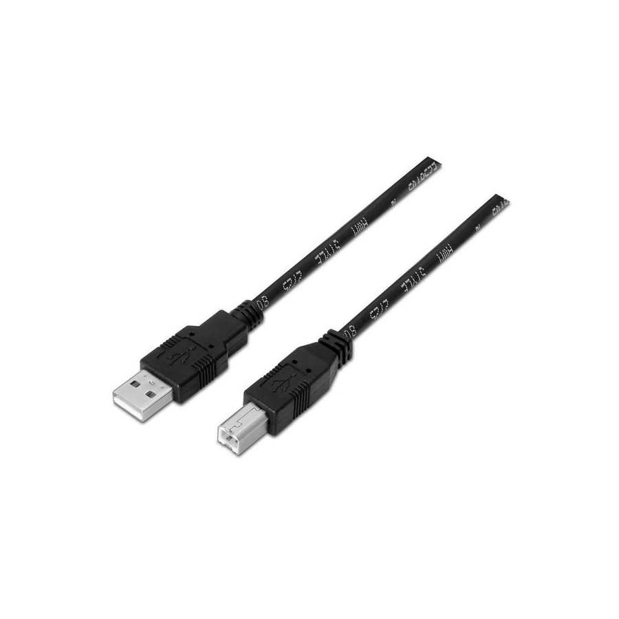 Aisens cable usb 2.0 impresora - tipo a macho a tipo b macho - 4.50m - negro