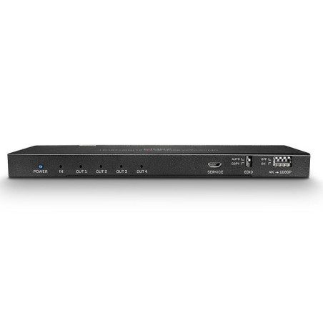 Divisor lindy de 4 puertos hdmi 2.0 18g con audio