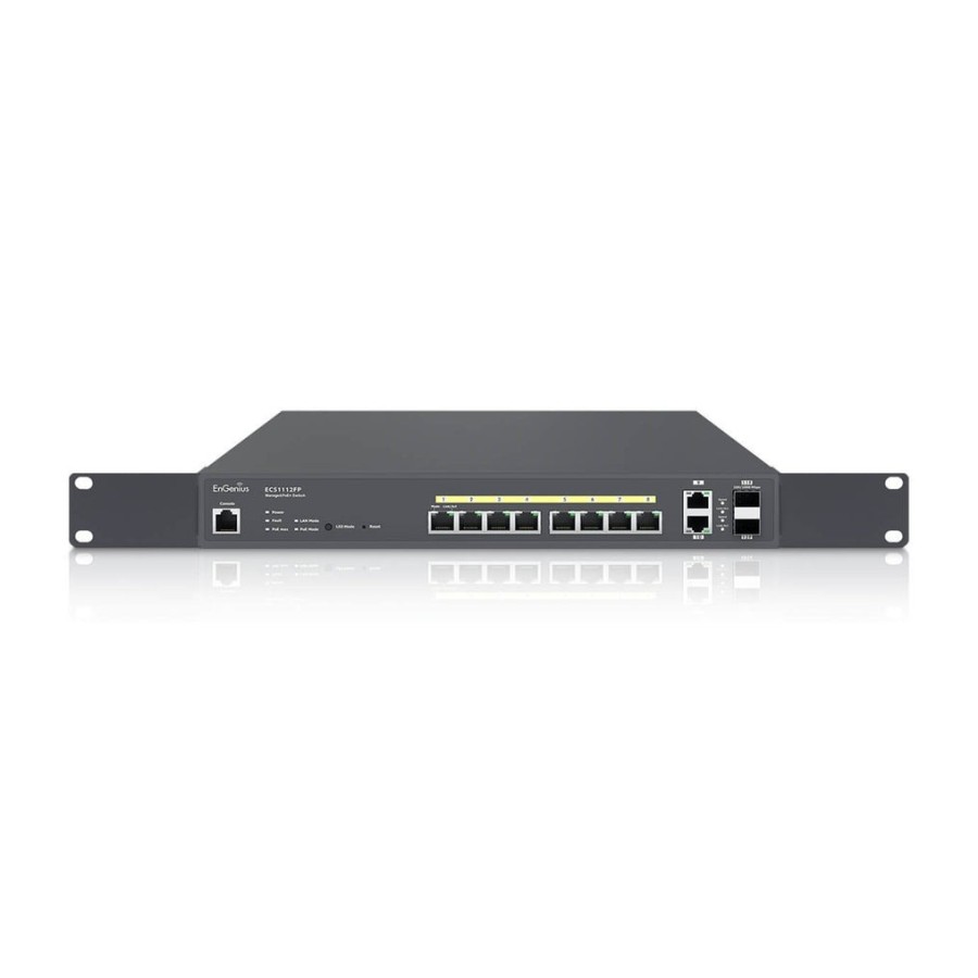 Engenius ecs1112fp switch gestionado l2+ gigabit ethernet (10/100/1000) negro energía sobre ethernet (poe)