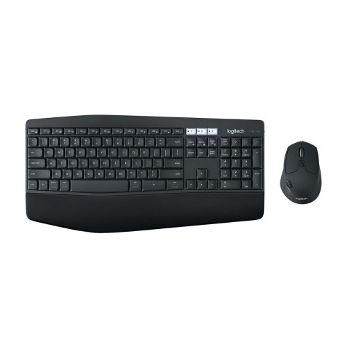 Teclado inglés + ratón logitech mk850 performance combo rf wireless + bluetooth qwerty negro