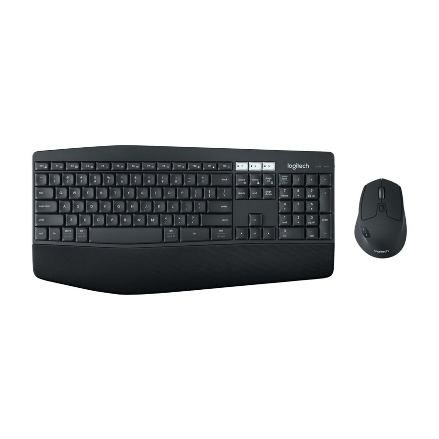 Teclado inglés + ratón logitech mk850 performance combo rf wireless + bluetooth qwerty negro