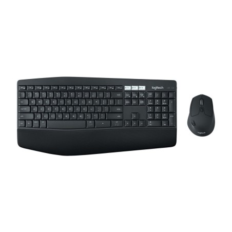 Teclado inglés + ratón logitech mk850 performance combo rf wireless + bluetooth qwerty negro