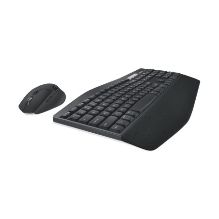 Teclado inglés + ratón logitech mk850 performance combo rf wireless + bluetooth qwerty negro