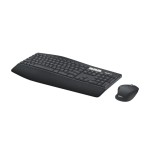 Teclado inglés + ratón logitech mk850 performance combo rf wireless + bluetooth qwerty negro