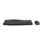 Teclado inglés + ratón logitech mk850 performance combo rf wireless + bluetooth qwerty negro