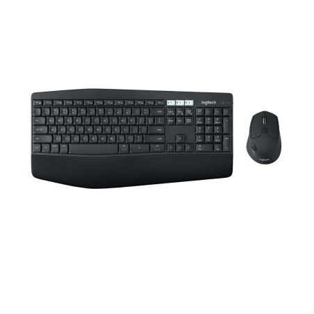 Teclado inglés + ratón logitech mk850 performance combo rf wireless + bluetooth qwerty negro