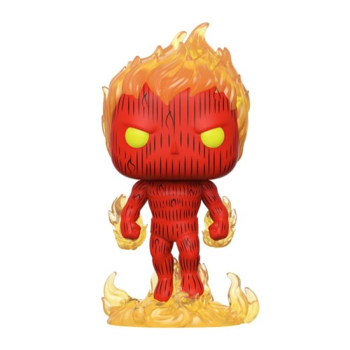 Funko pop marvel los cuatro fantasticos antorcha humana