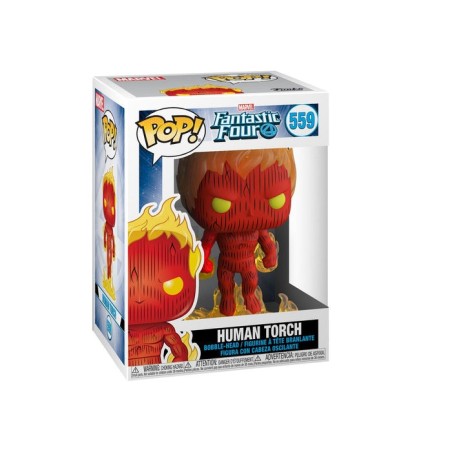 Funko pop marvel los cuatro fantasticos antorcha humana