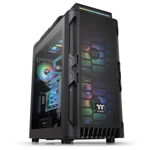 Caja pc thermaltake torre atx level 20 rs argb negro 2xven 200mm y  1xven120mm inclu/2xcristal templado ca-1p8-00m1wn-00