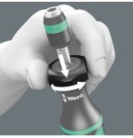 Wera par destornillador 7440, el par llave negro / verde, de 1/4 "bits