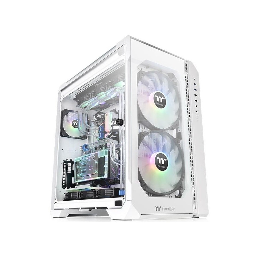 Caja pc thermaltake torre e-atx view 51 tg argb blanco 2xven 200mm/1xven 120min ncluid/3xcristal templado ca-1q6-00m6wn-00