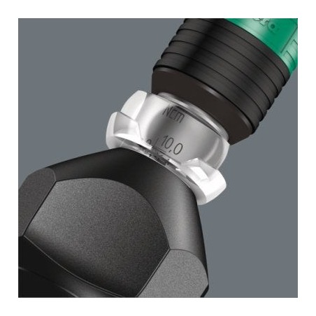 Wera par destornillador 7440, el par llave negro / verde, de 1/4 "bits