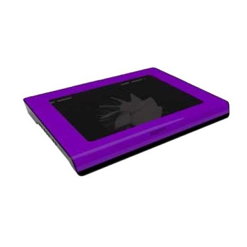 Approx base refrigeradora para portatiles hasta 15.6\1 1x ventilador 14cm 2x led azul 2xusb purpura