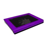 Approx base refrigeradora para portatiles hasta 15.6\1 1x ventilador 14cm 2x led azul 2xusb purpura