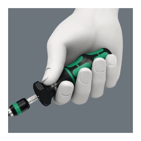 Wera par destornillador 7440, el par llave negro / verde, de 1/4 "bits