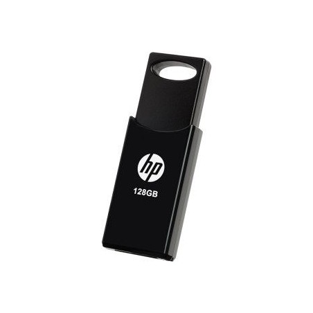 Pendrive hp 128gb usb 2.0 v212w negro tapa deslizante/plastico hpfd212b-128