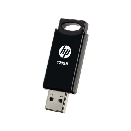Pendrive hp 128gb usb 2.0 v212w negro tapa deslizante/plastico hpfd212b-128