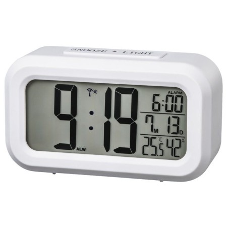 Hama rc 660 reloj de sobremesa digital blanco rectangular