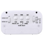 Hama rc 660 reloj de sobremesa digital blanco rectangular