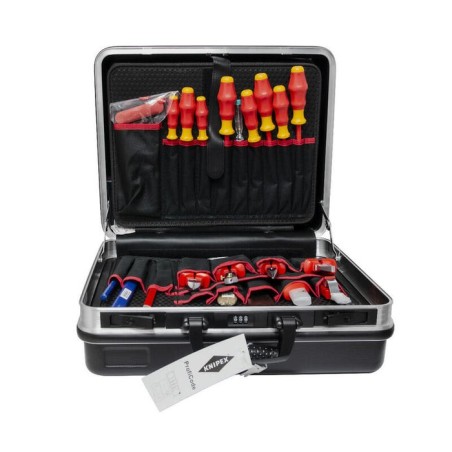 Maletín de herramientas knipex 002105hls, 24 piezas, juego de herramientas negro, con surtido de herramientas 002105hls