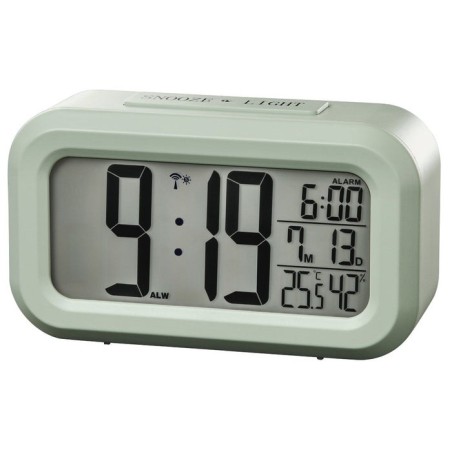 Hama rc 660 reloj de sobremesa digital color menta rectangular