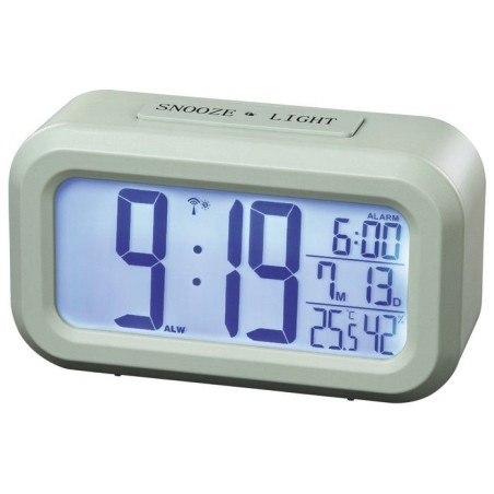 Hama rc 660 reloj de sobremesa digital color menta rectangular