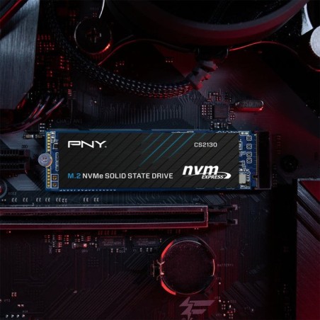 Disco ssd pny cs2130 2 tb nvme m.2 2280 3d nand hasta 3500 mb/s lectura hasta 3000 mb/s escritura