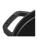 Staub round cocotte, hierro fundido de 26 cm, negro
