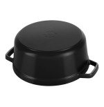 Staub round cocotte, hierro fundido de 26 cm, negro