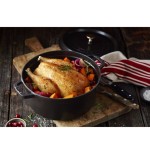 Staub round cocotte, hierro fundido de 26 cm, negro