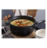 Staub round cocotte, hierro fundido de 26 cm, negro