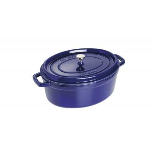 Staub cocotte d-bl 31cm i oval blau