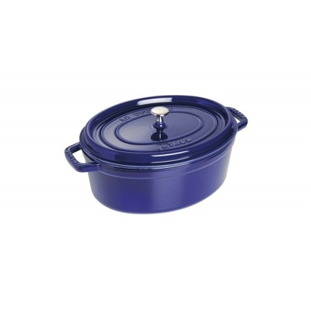 Staub cocotte d-bl 31cm i oval blau