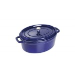 Staub cocotte d-bl 31cm i oval blau