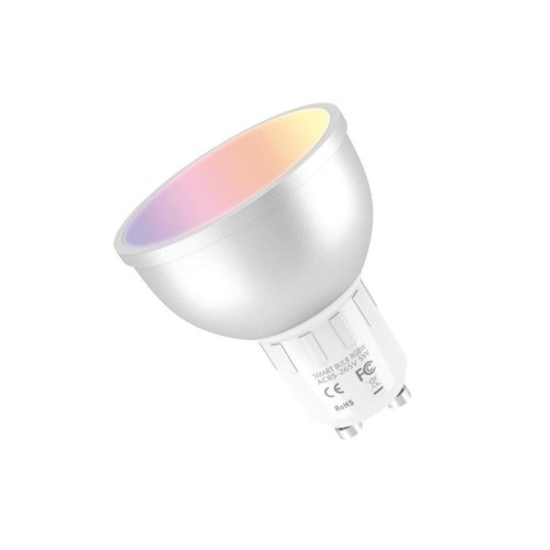 Bombilla inteligente muvit io miobulb014 wifi 5w gu10 400lm luz multicolor compatible asistentes de voz google / alexa
