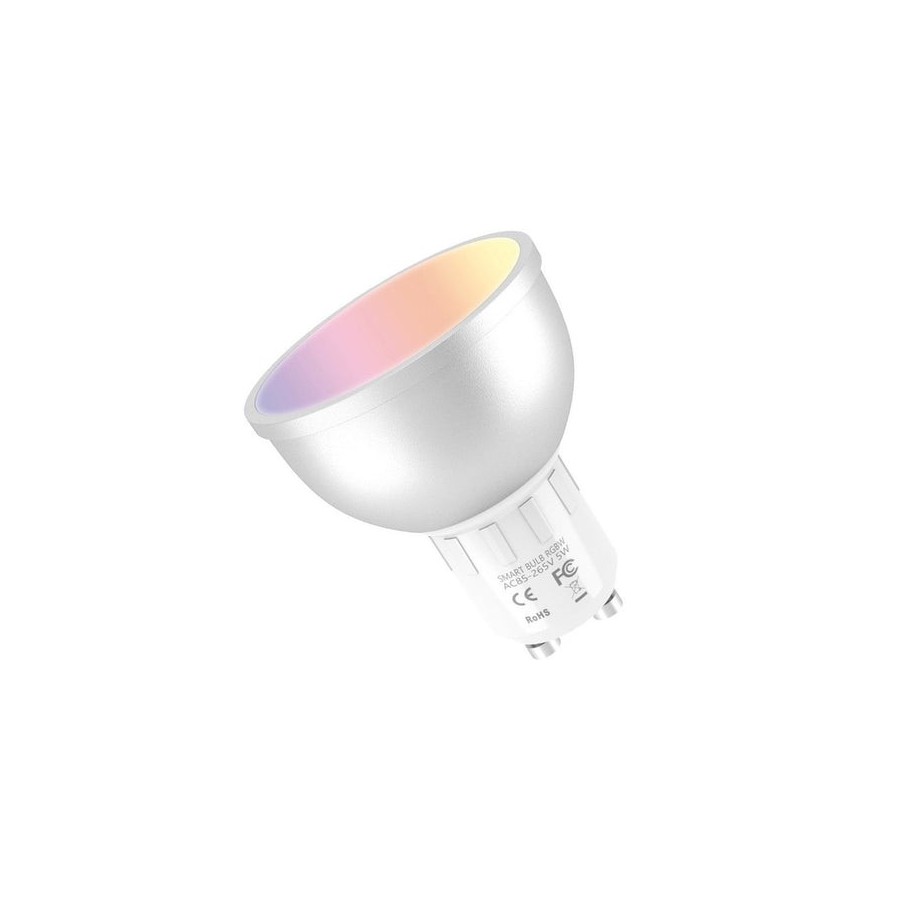 Bombilla inteligente muvit io miobulb014 wifi 5w gu10 400lm luz multicolor compatible asistentes de voz google / alexa