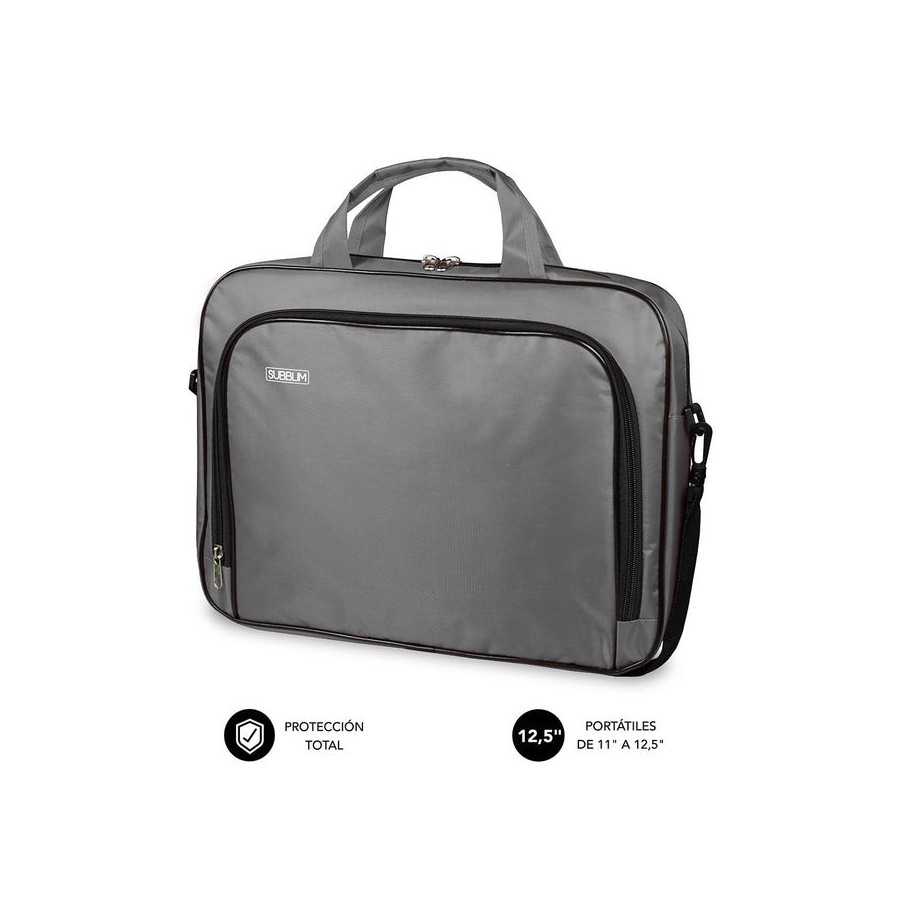 Maletín subblim oxford para portátiles hasta 12.5' gris