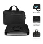 Maletín + ratón usb subblim select pack para portátiles hasta 15.6'/ 39.6cm ratón 1200dpi interior acolchado bolsillo frontal
