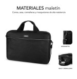 Maletín + ratón usb subblim select pack para portátiles hasta 15.6'/ 39.6cm ratón 1200dpi interior acolchado bolsillo frontal