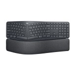 Teclado alemán logitech ergo k860 rf wireless + bluetooth qwertz grafito