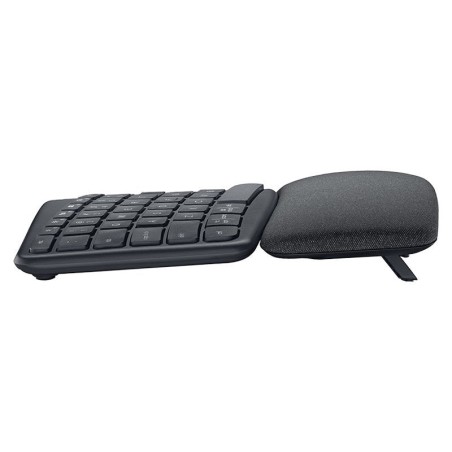 Teclado alemán logitech ergo k860 rf wireless + bluetooth qwertz grafito