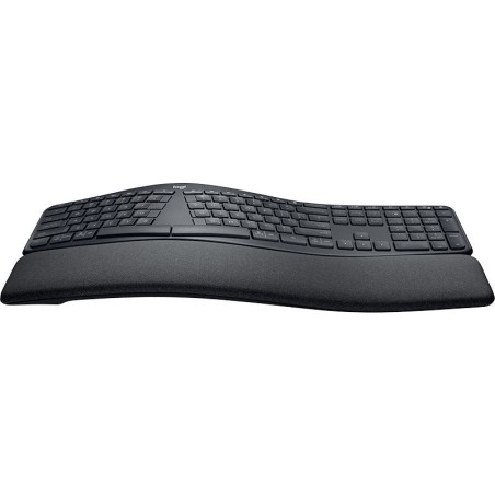 Teclado alemán logitech ergo k860 rf wireless + bluetooth qwertz grafito