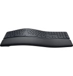 Teclado alemán logitech ergo k860 rf wireless + bluetooth qwertz grafito
