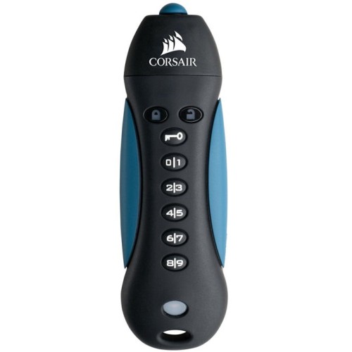 Pendrive corsair flash padlock 3 128gb secure usb 3.0 with keypad secure 256-bit hardware aes encryption