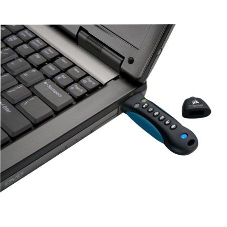 Pendrive corsair flash padlock 3 128gb secure usb 3.0 with keypad secure 256-bit hardware aes encryption