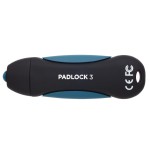Pendrive corsair flash padlock 3 128gb secure usb 3.0 with keypad secure 256-bit hardware aes encryption