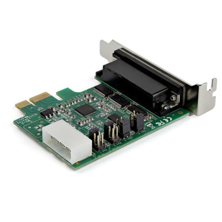 Startech.com tarjeta adaptadora pci express serie de 4 puertos rs232 - uart 16950 - perfil bajo