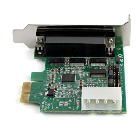 Startech.com tarjeta adaptadora pci express serie de 4 puertos rs232 - uart 16950 - perfil bajo