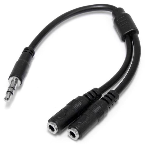 Startech adaptador divisor splitte jack 3.5 m/h negro 0.20m muy1mffs