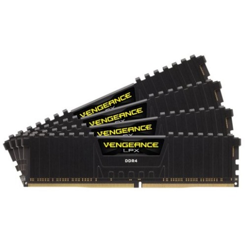 Memoria ram corsair ddr4 64gb pc 3200 cl16 kit (4x16gb) vengeance lpx